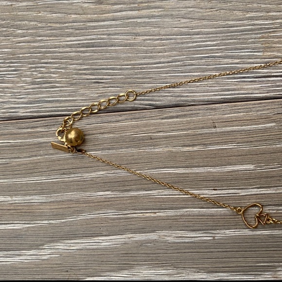 Kate Spade Gold Signature Spade Long Chain Necklace - Picture 6 of 11